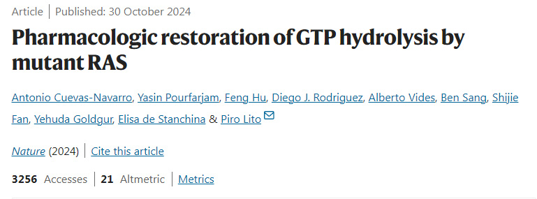 突變RAS對(duì)GTP水解的藥理學(xué)恢復(fù)
