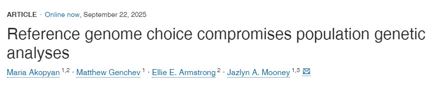 參考基因組的選擇影響群體遺傳學分析的可靠性