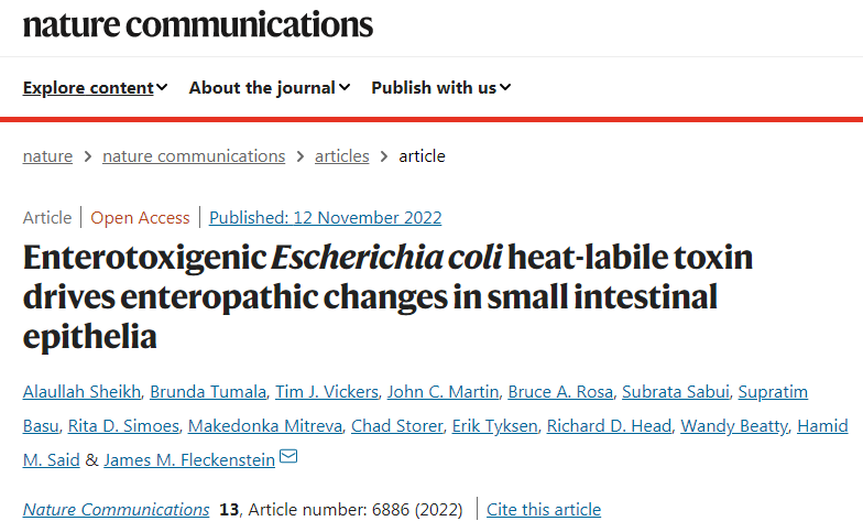 研究發(fā)現(xiàn)大腸桿菌會破壞腸道，導(dǎo)致營養(yǎng)不良和發(fā)育不良
