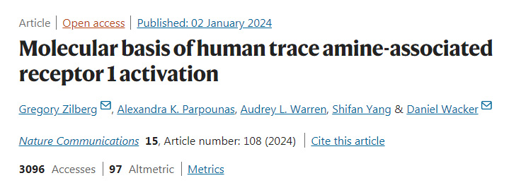 人類微量胺相關受體1激活的分子基礎