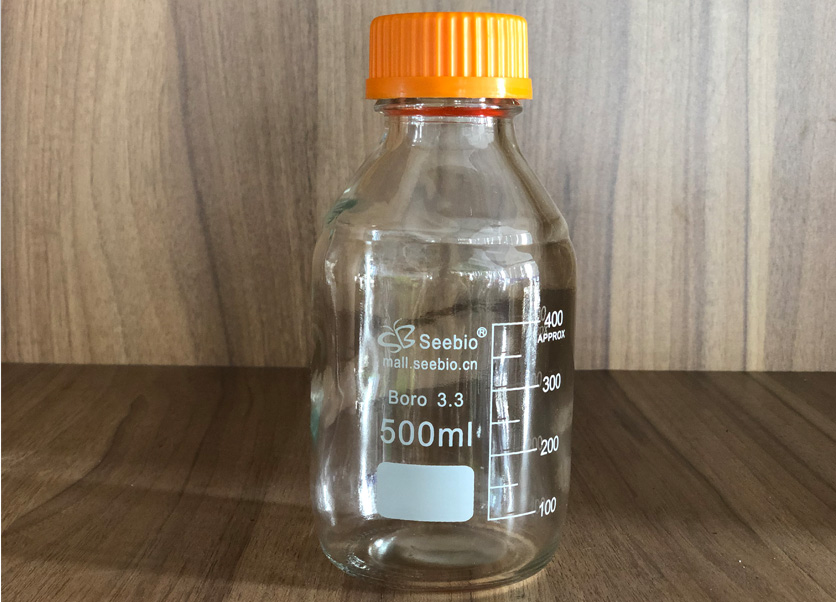 黃蓋試劑瓶，透明，500ml