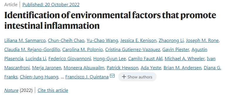 影響IBD風險和嚴重程度的具體環(huán)境因素
